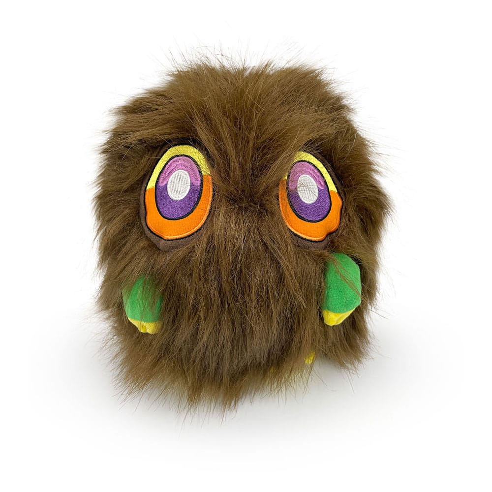 Peluche Kuriboh officielle Yu-Gi-Oh!, mains aimantées pour s’attacher aux autres peluches.