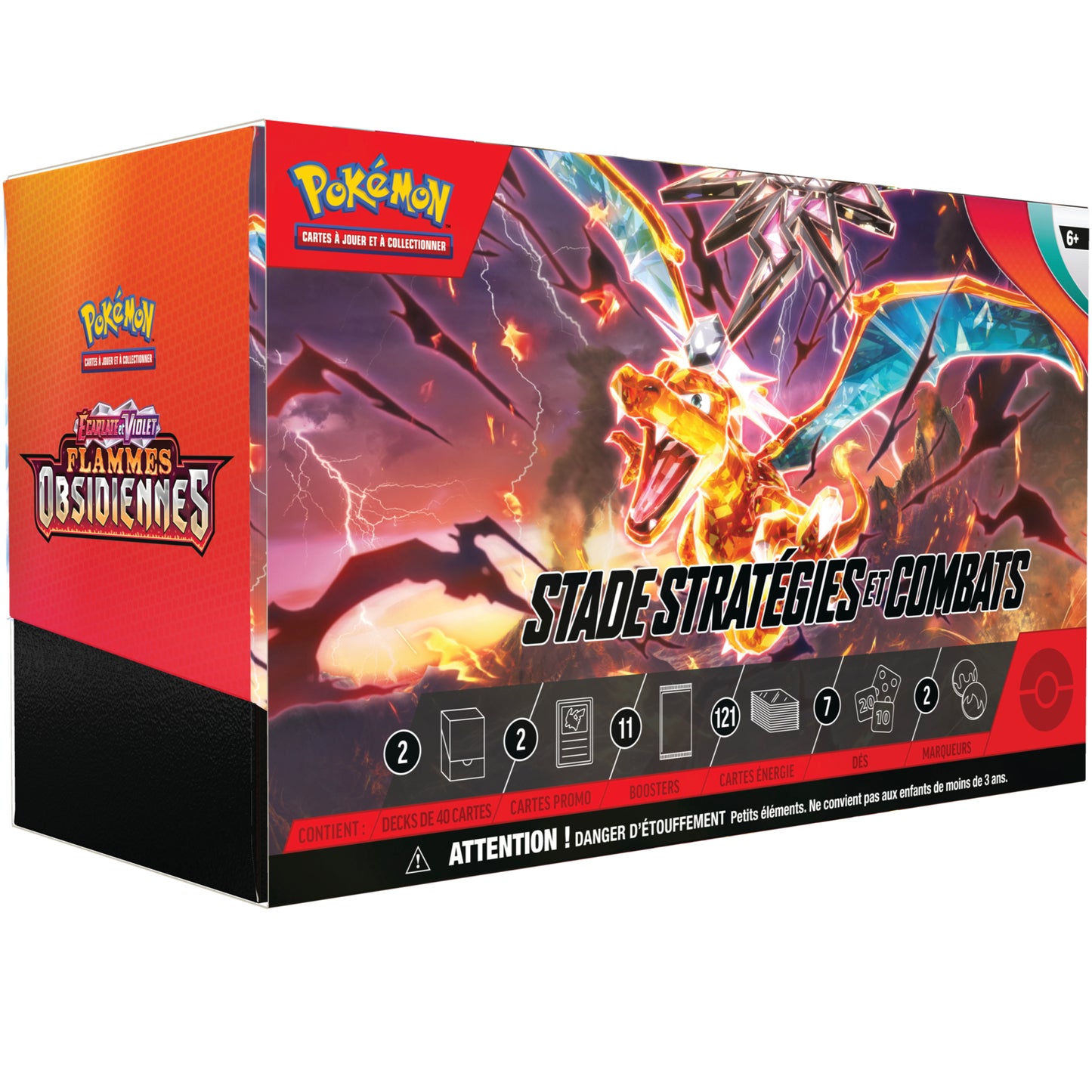 Pokémon Coffret Stade Stratégies et Combats EV03 Flammes Obsidiennes