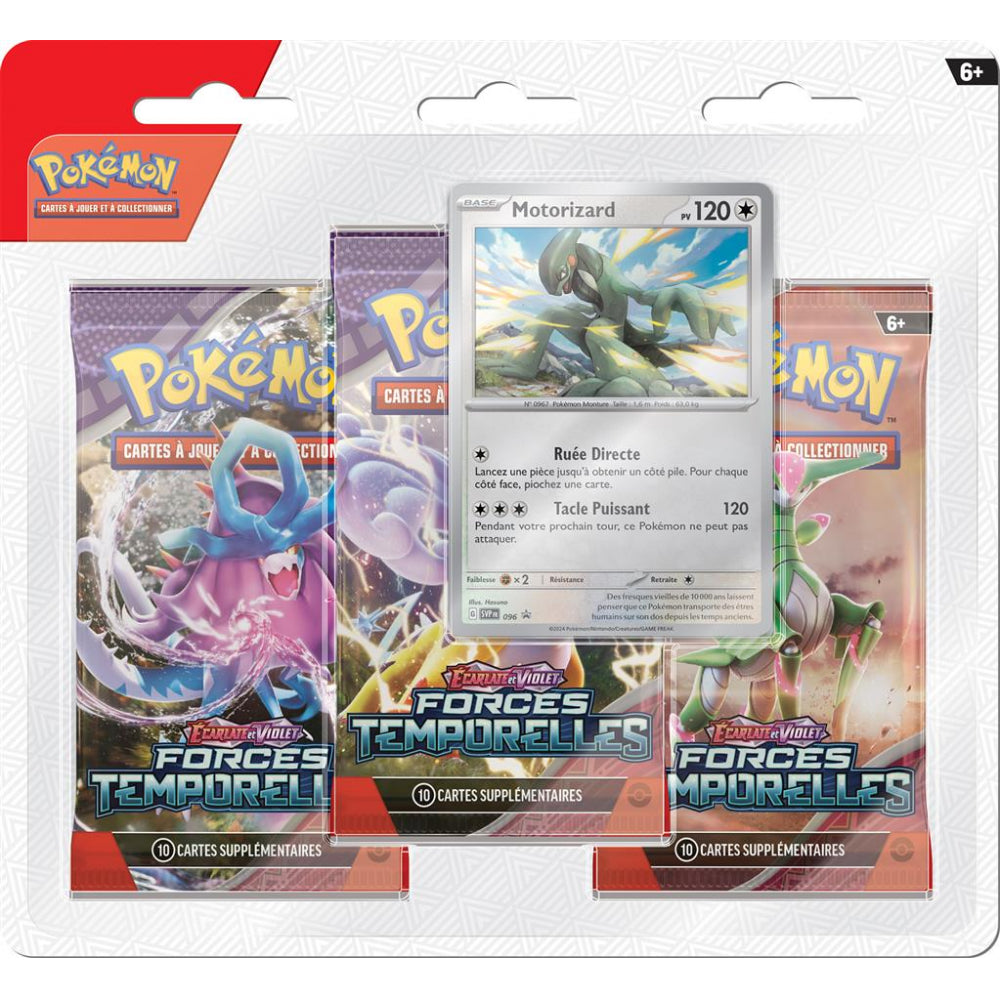 Pokémon Tripack EV05 Forces Temporelles : Motorizard