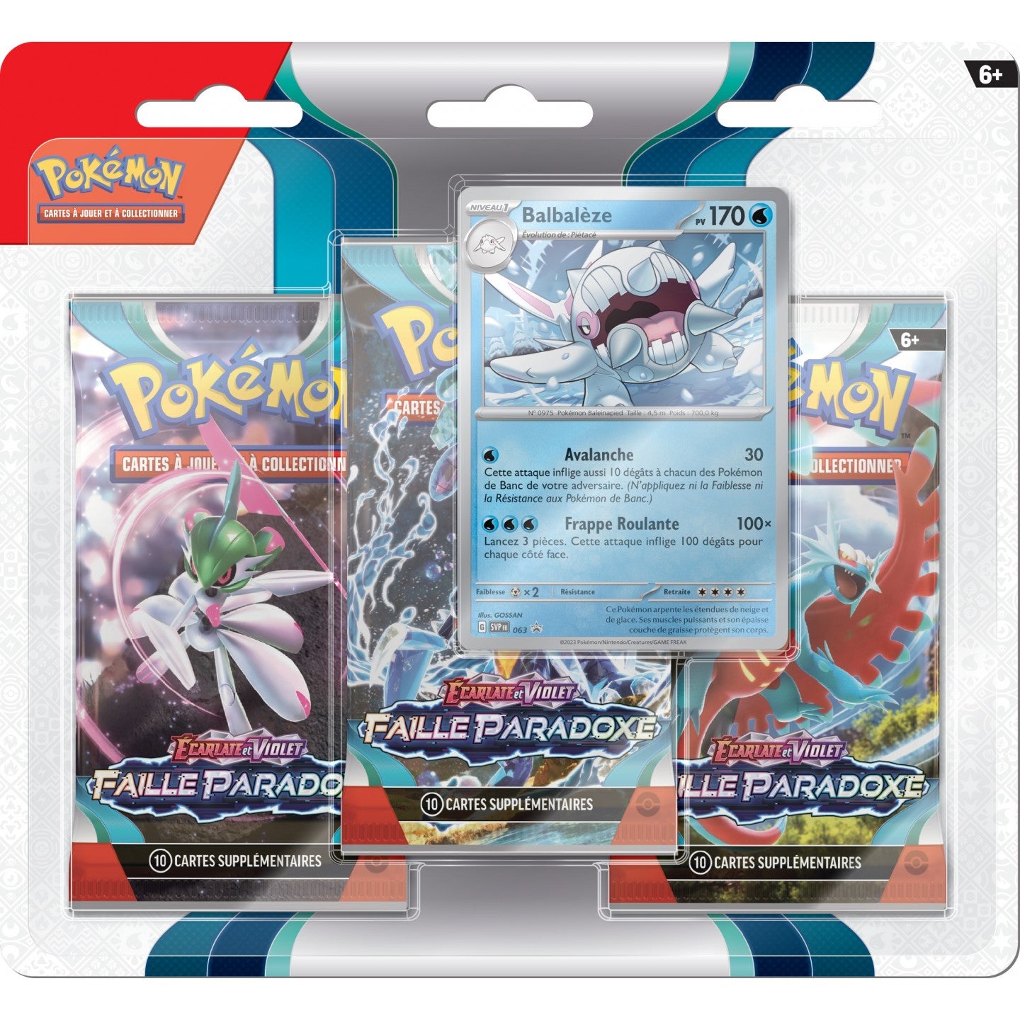 Pokémon Tripack EV04 Faille Paradoxe : Balbalèze