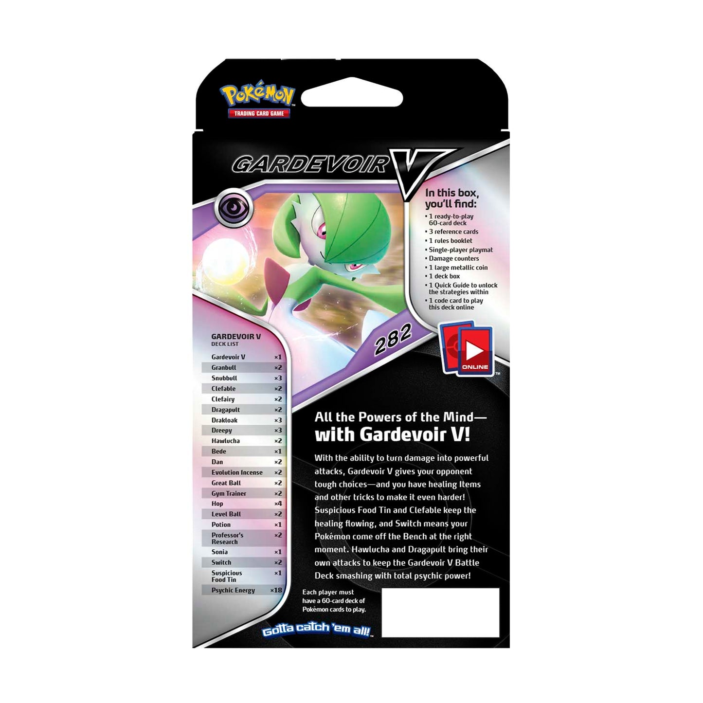 Pokémon Deck Gardevoir V Back