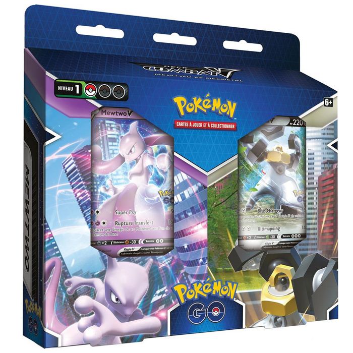 Pokémon Deck de combat Pokémon GO Mewtwo V et Melmetal V