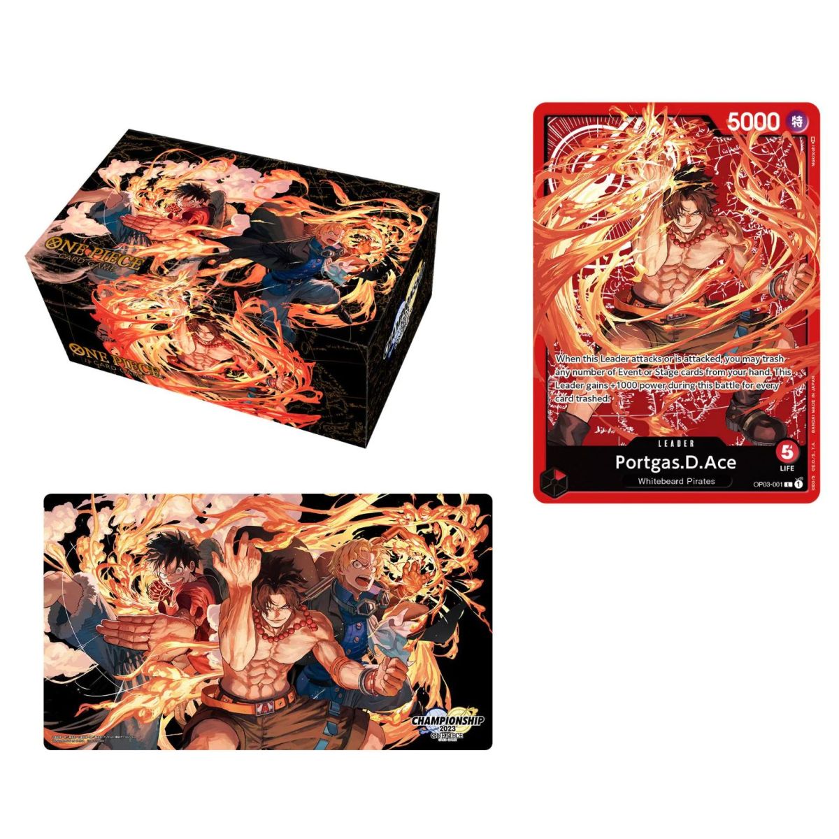 One Piece Card Game Special Goods Set : Ace/Sabo/Luffy