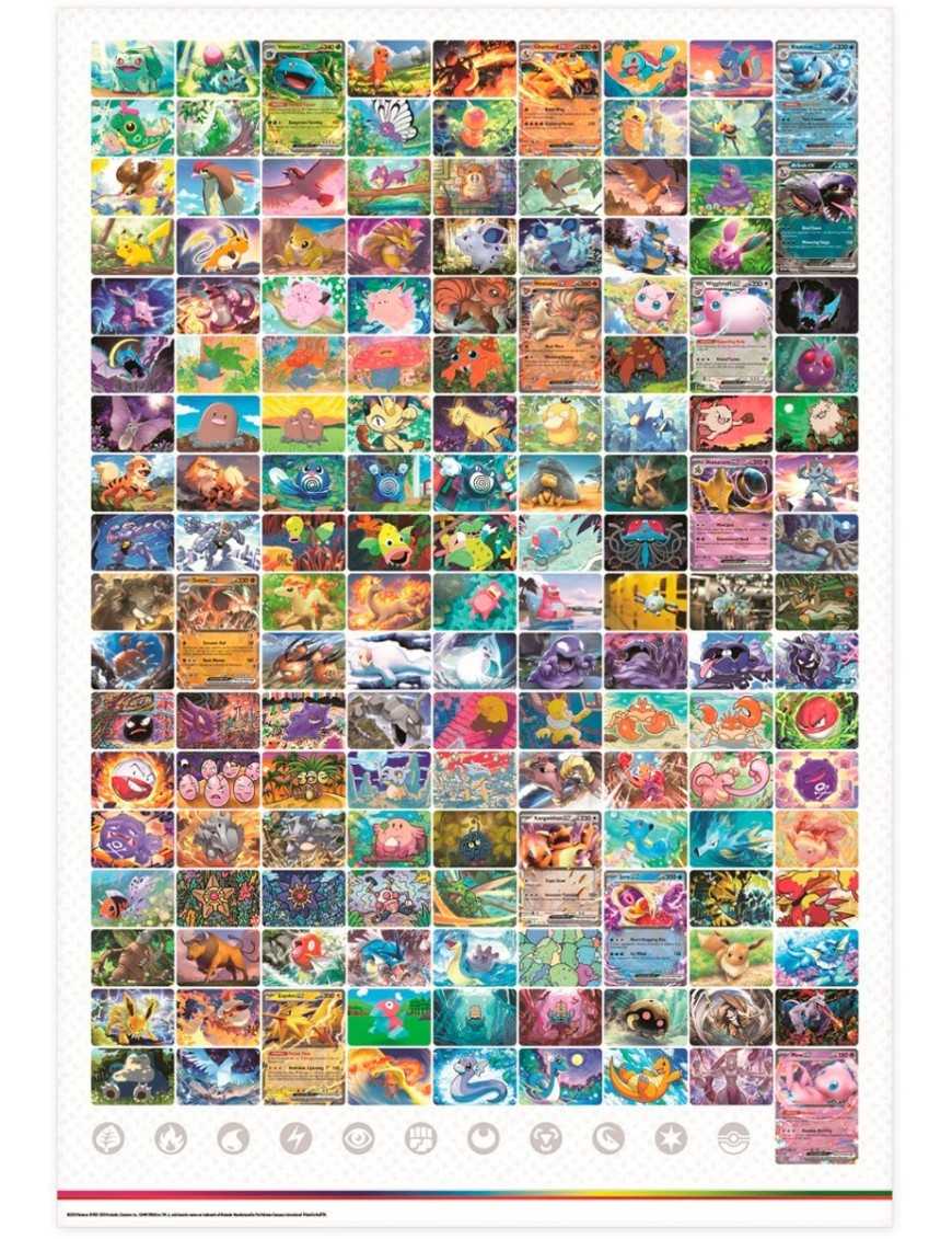 Coffret Collection Poster Pokemon - EV03.5 Ecarlate et Violet 151