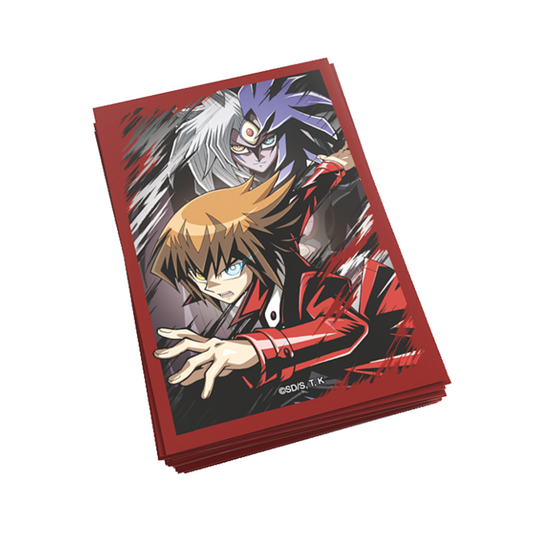 Sleeves Yu-Gi-Oh! GX Jaden & Yubel - Pack de 50 protège-cartes Konami pour protéger vos cartes avec les héros de l’académie des duellistes.