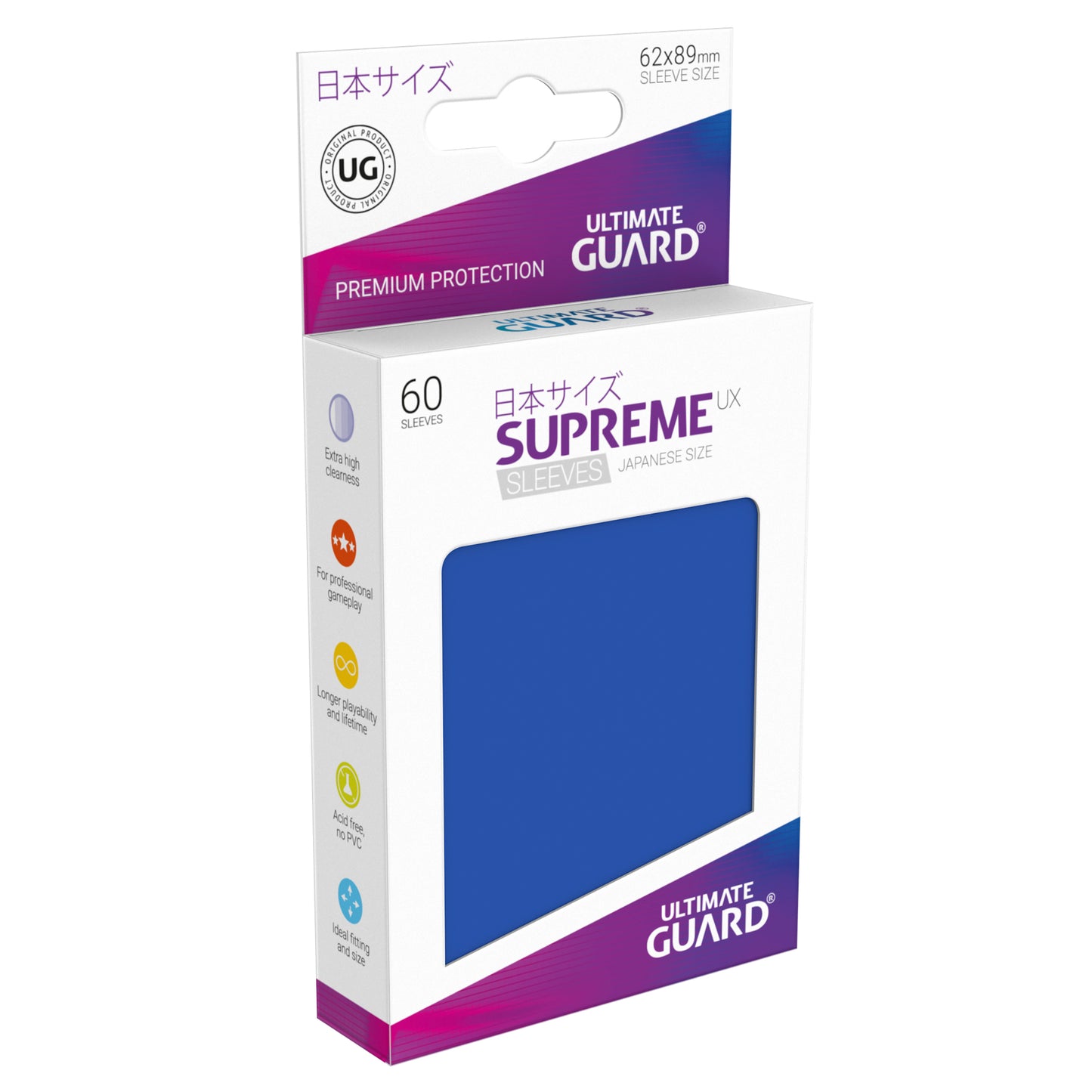 Protège-cartes Ultimate Guard Small x60 Supreme UX Bleu