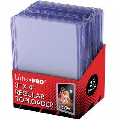 Protège Cartes Renforcées Ultra PRO Toploader x25 Clear Regular