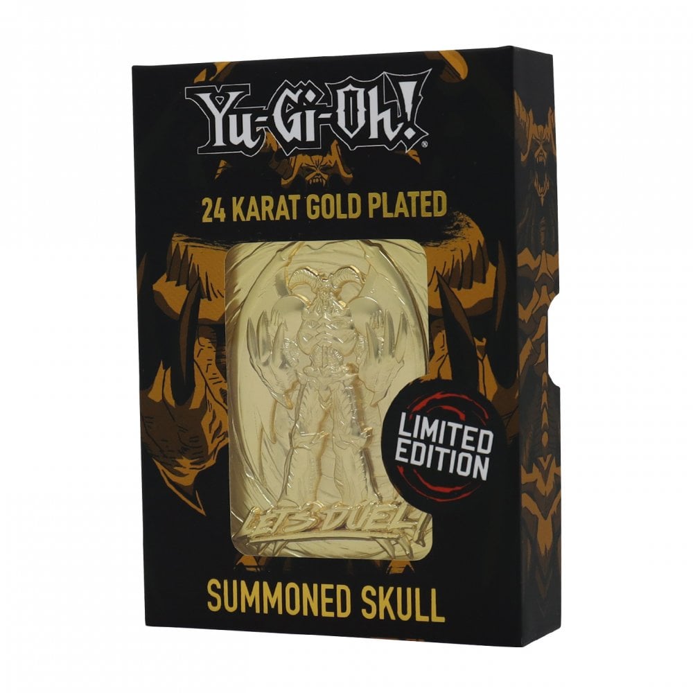 Yu-Gi-Oh! FANATTIK Limited Edition 24k Gold Plated Collectible Summoned Skull