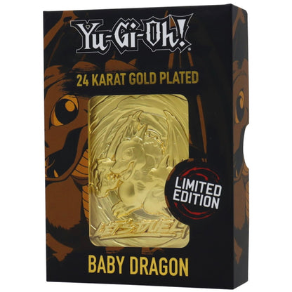 Yu-Gi-Oh! FANATTIK Limited Edition 24k Gold Plated Collectible Baby Dragon
